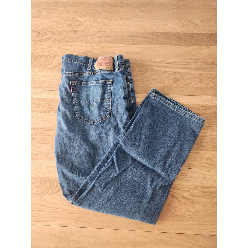 Levis 559 Relaxed Straight Leg 100% Cotton Denim Blue Jeans Men's 44x32